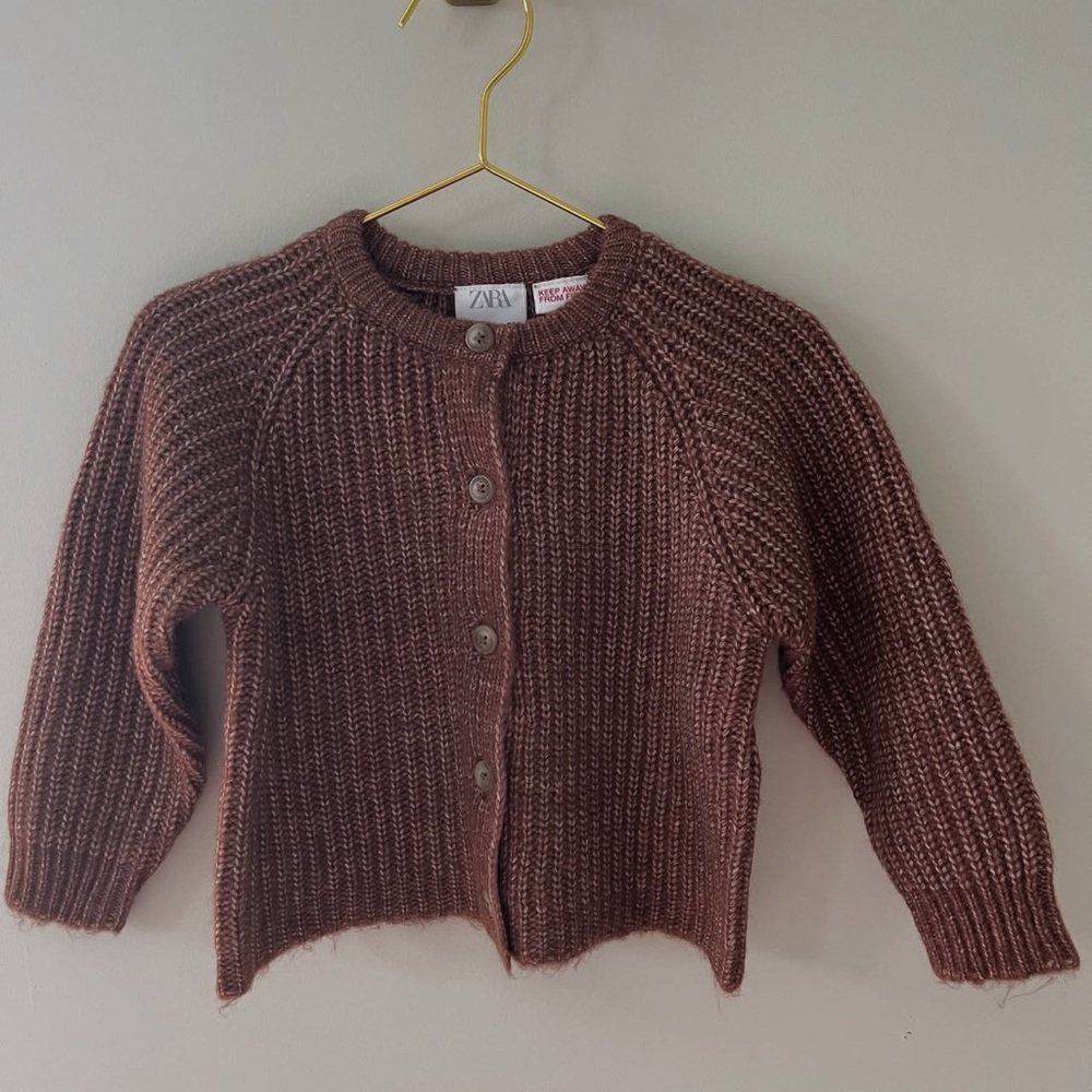 Zara Chocolate Brown Knit Sweater
